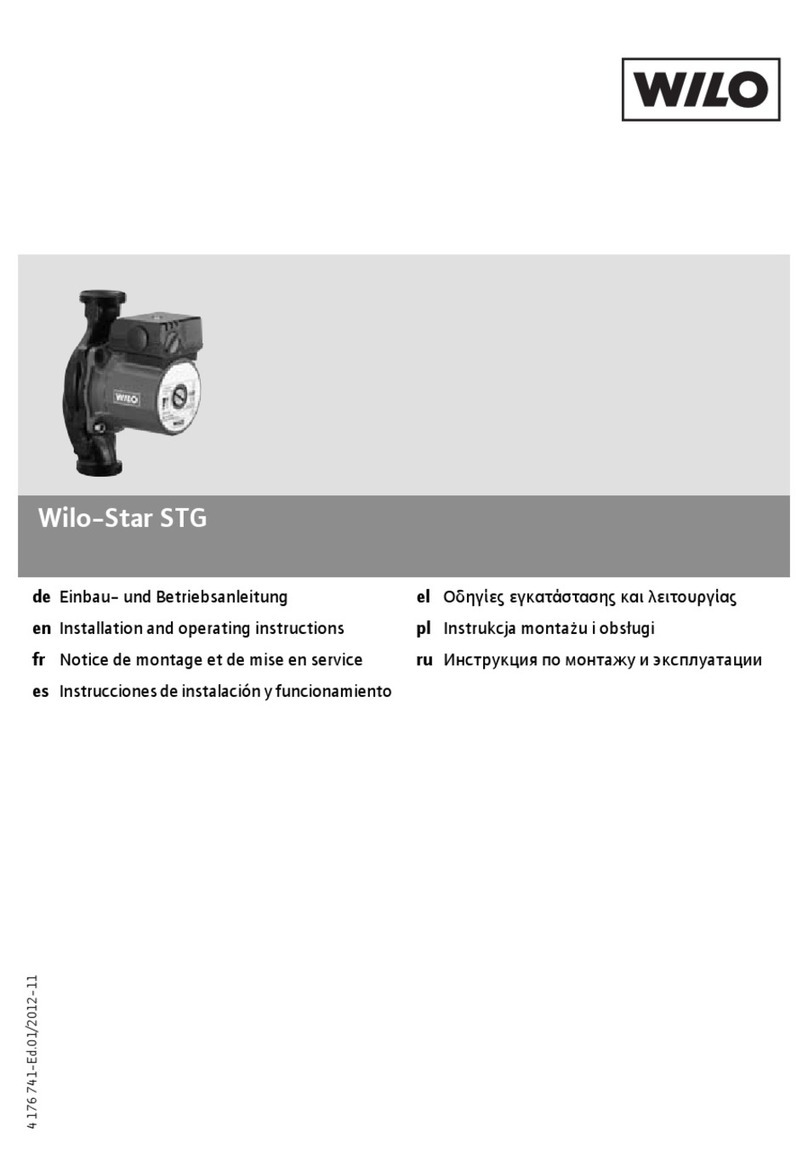 Wilo Star-STG 25/6 Installation and operating instructions