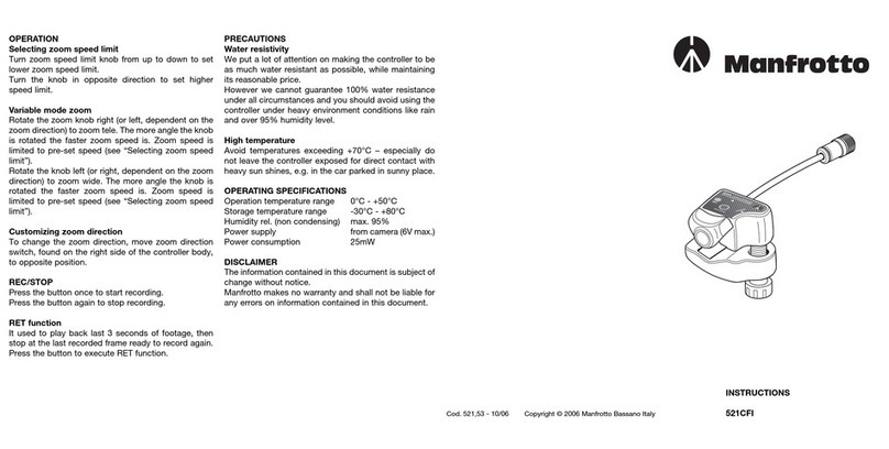 Manfrotto 521CFI instructions