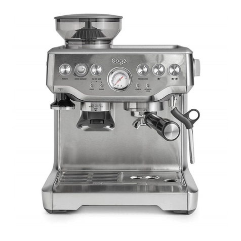 Sage Barista Express BES875 User manual