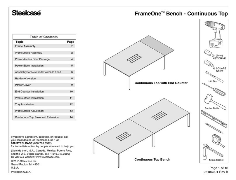 Steelcase FrameOne manual