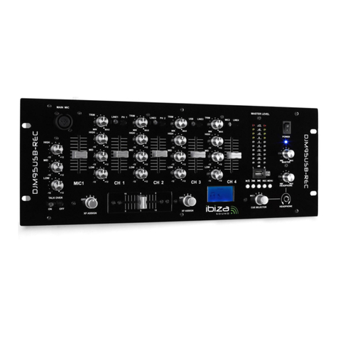 Ibiza sound DJM95USB-REC instruction manual