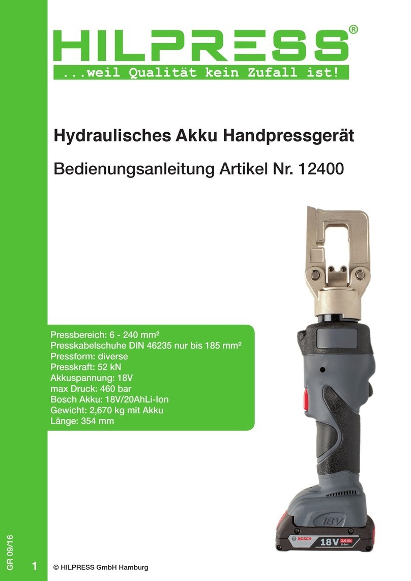Hilpress 12400 Safety and operating instructions