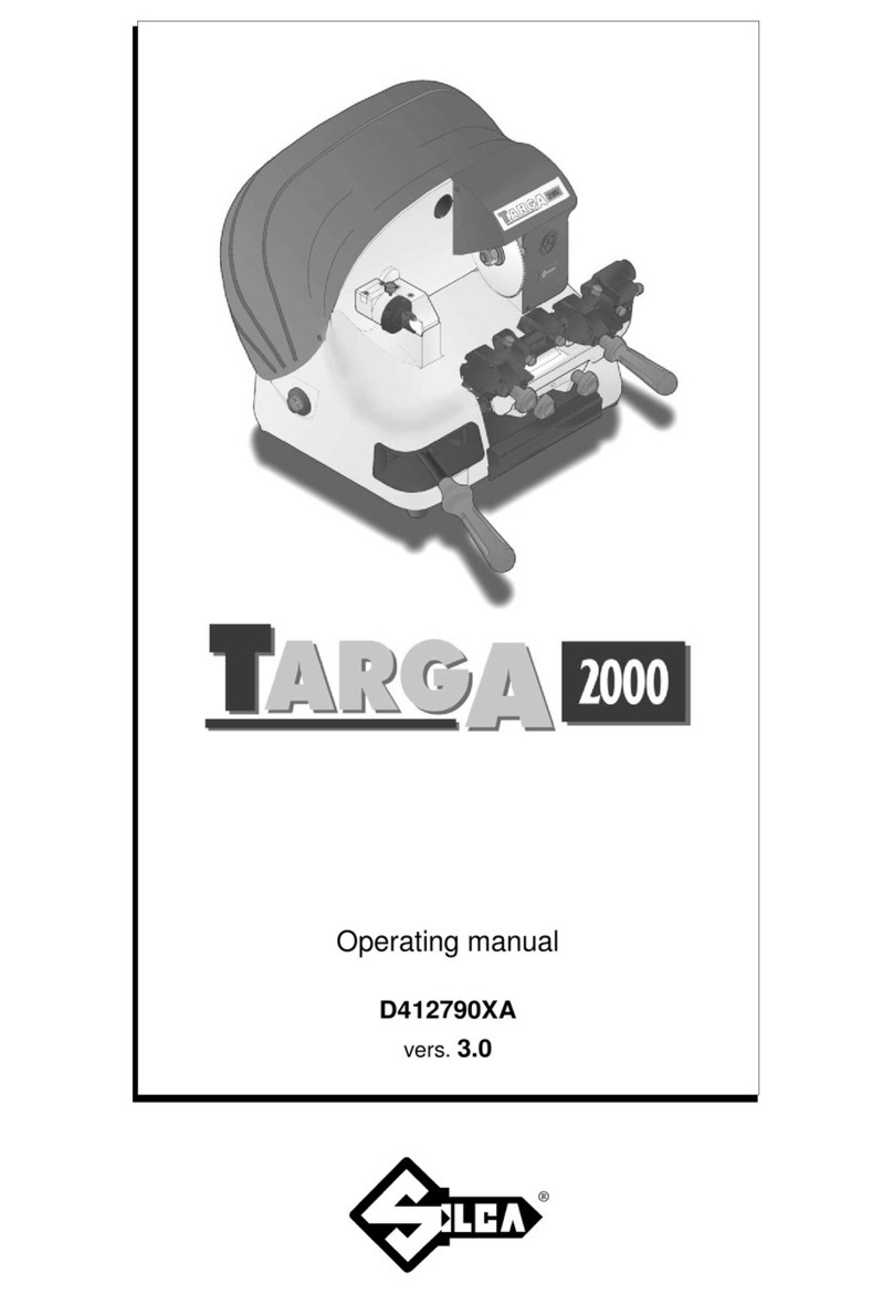 Silca TARGA 2000 User manual