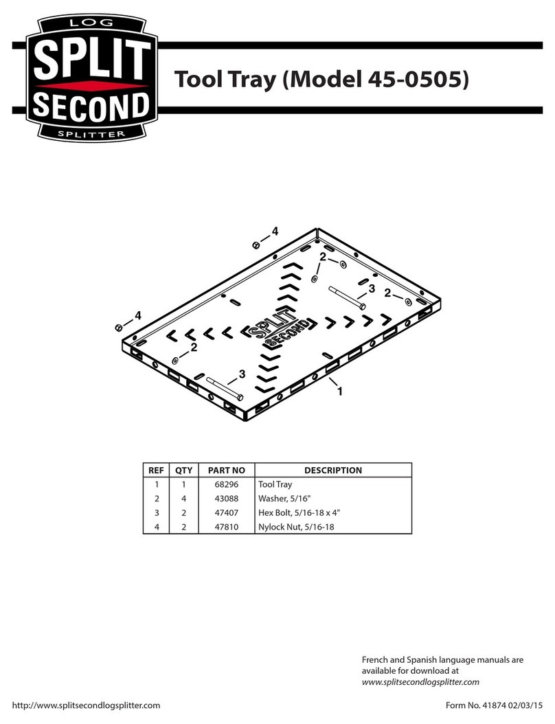 SPLIT SECOND 45-0505 Quick start quide