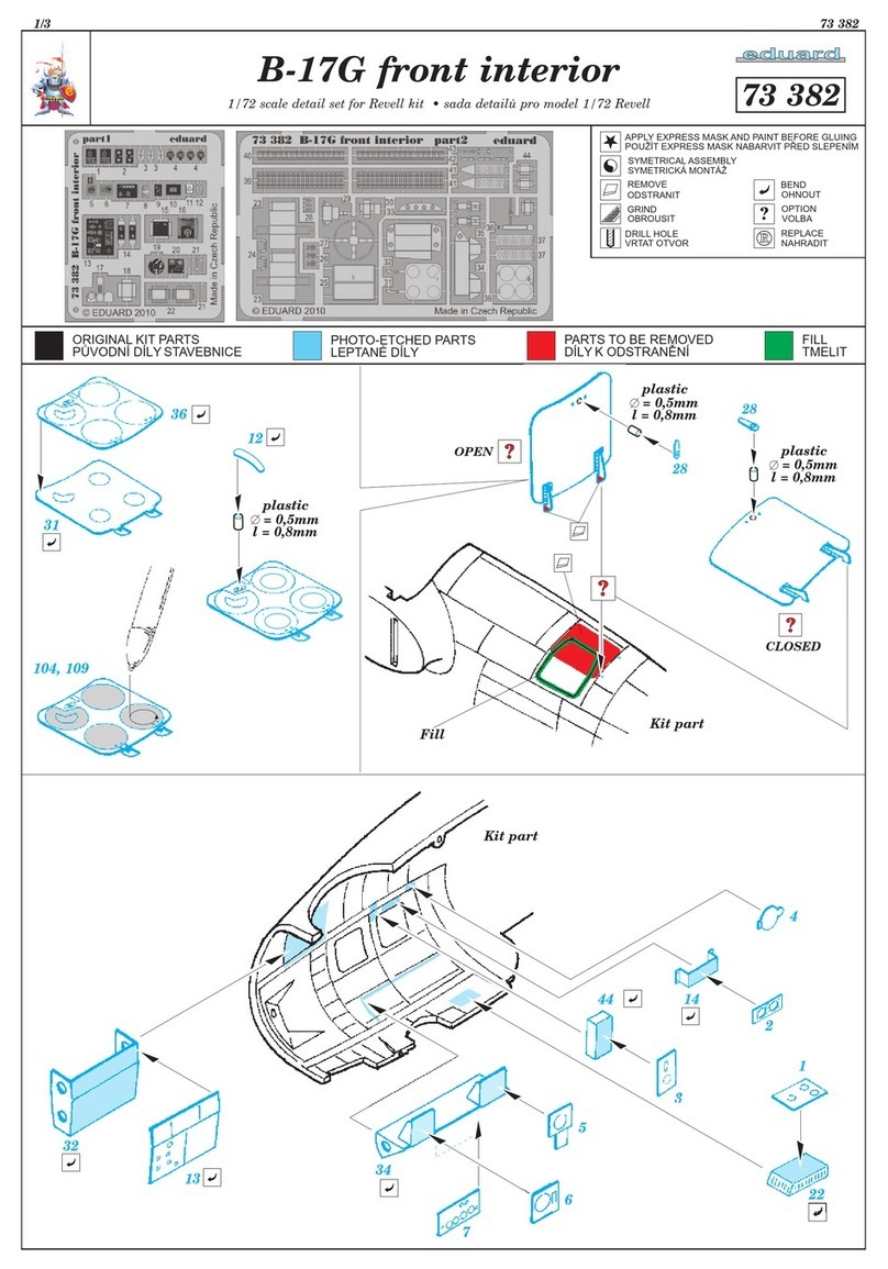 Eduard 73 382 User manual