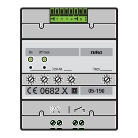 Niko 05-190 User manual