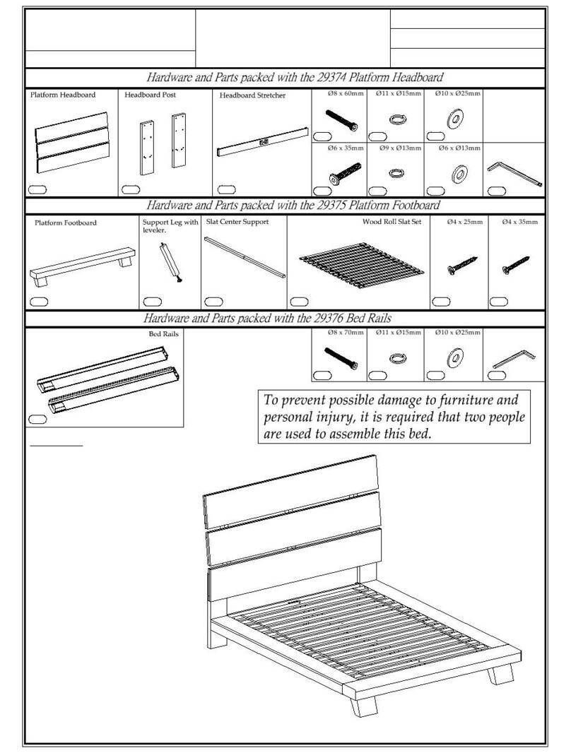 Riverside Furniture 29374 Assembly instructions Riverside Furniture 29374 Assembly instructions