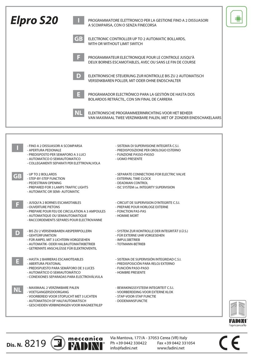 fadini Elpro S20 User manual
