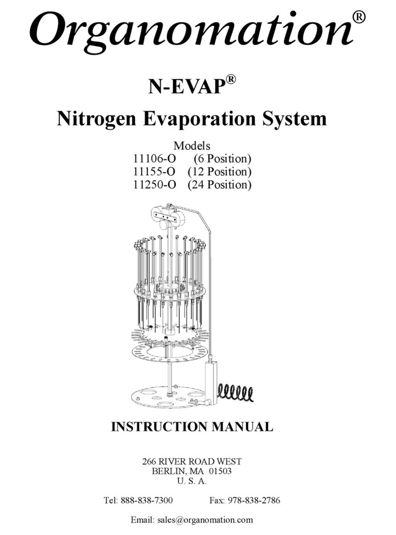 Organomation N-EVAP 11106-O instruction manual