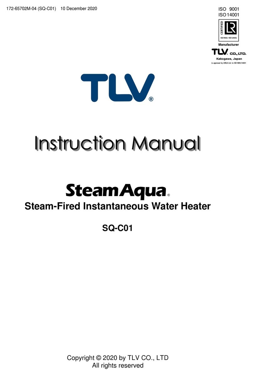 TLV SteamAqua SQ-C01 instruction manual