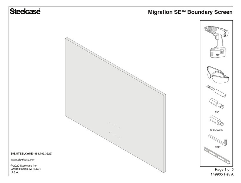 Steelcase Migration SE Boundary Screen quick start guide Steelcase Migration SE Boundary Screen quick start guide