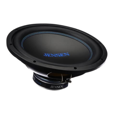 Jensen J12W User manual