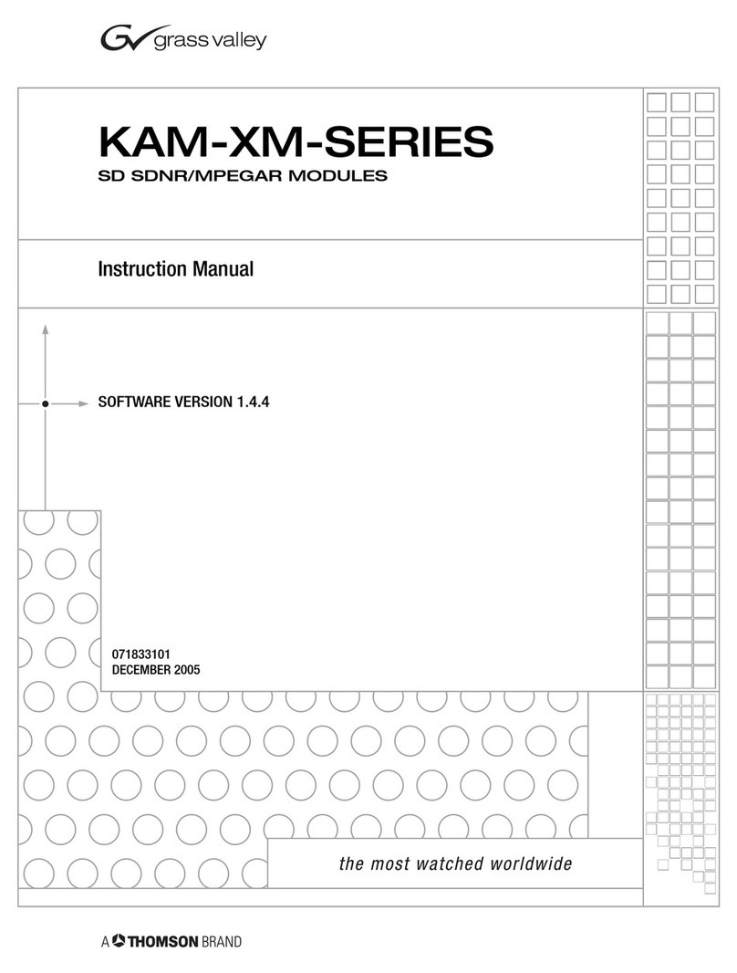 THOMSON Grass Valley KAM-XM Series instruction manual