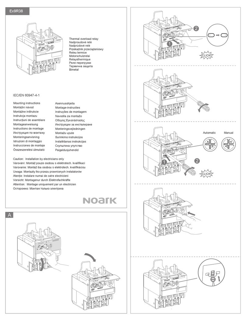 Noark Ex9R38 Mounting instructions
