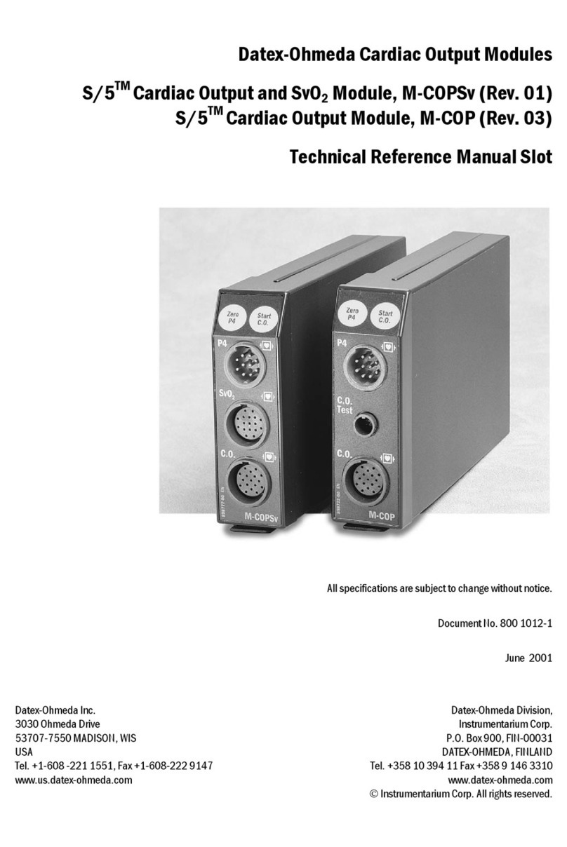 Datex-Ohmeda S/5 M-COPSv Use and care manual
