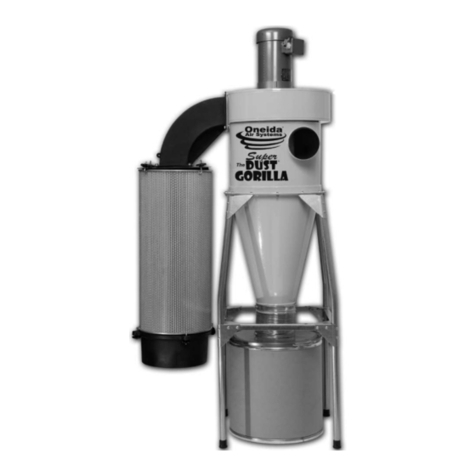Oneida Air Systems Super Dust Gorilla 2hp owner's manual