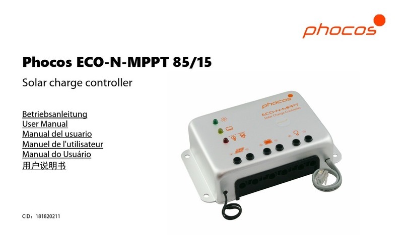 Phocos ECO-N-MPPT 85/15 User manual