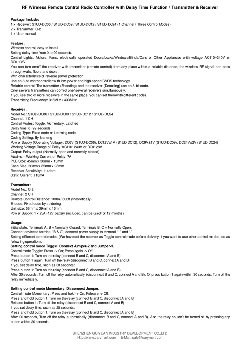 Flying Industry Development S1UD-DC06 User manual