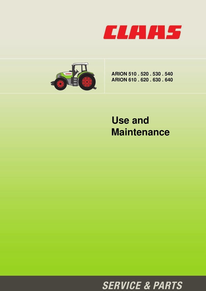 Claas ARION 510 Use and maintenance