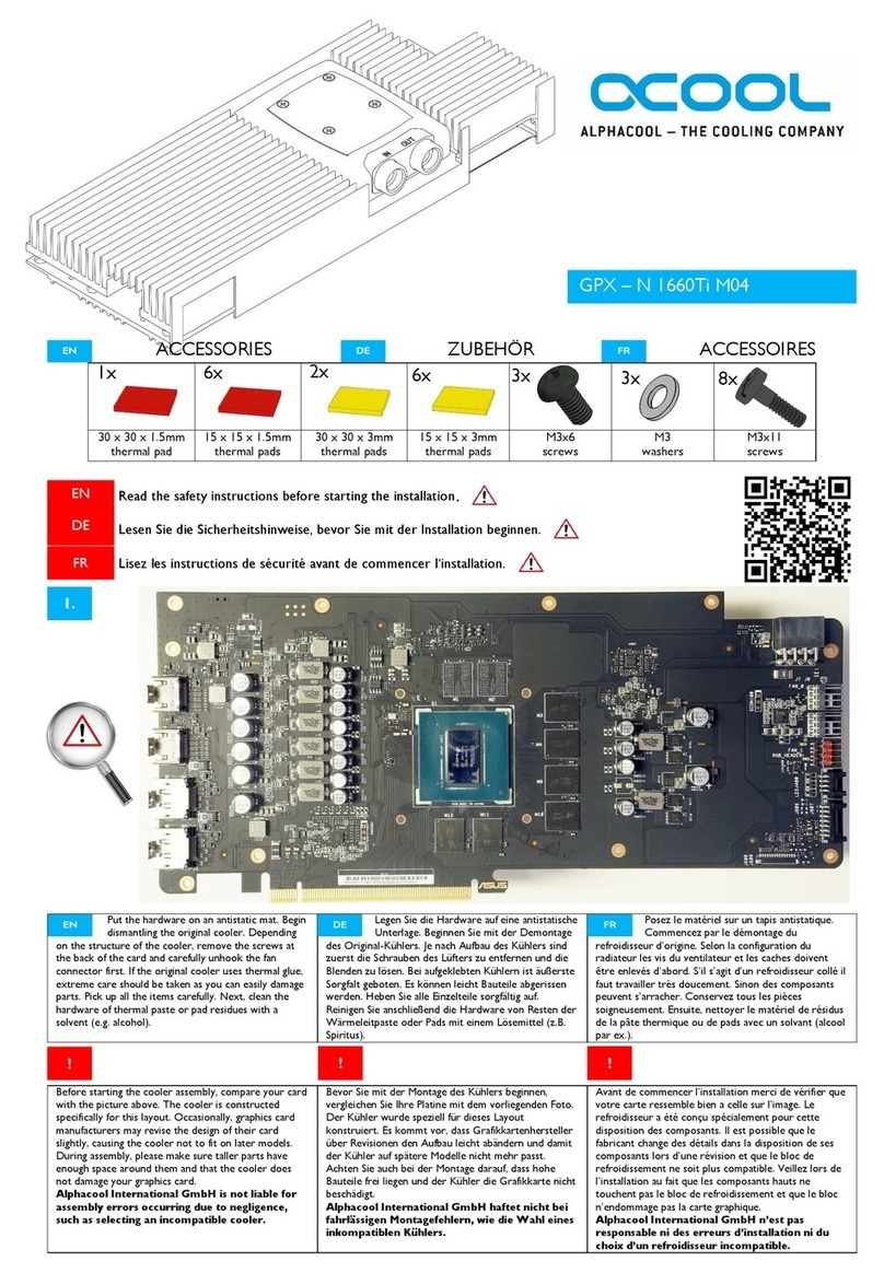 Alphacool GPX-N 1660Ti M04 User manual