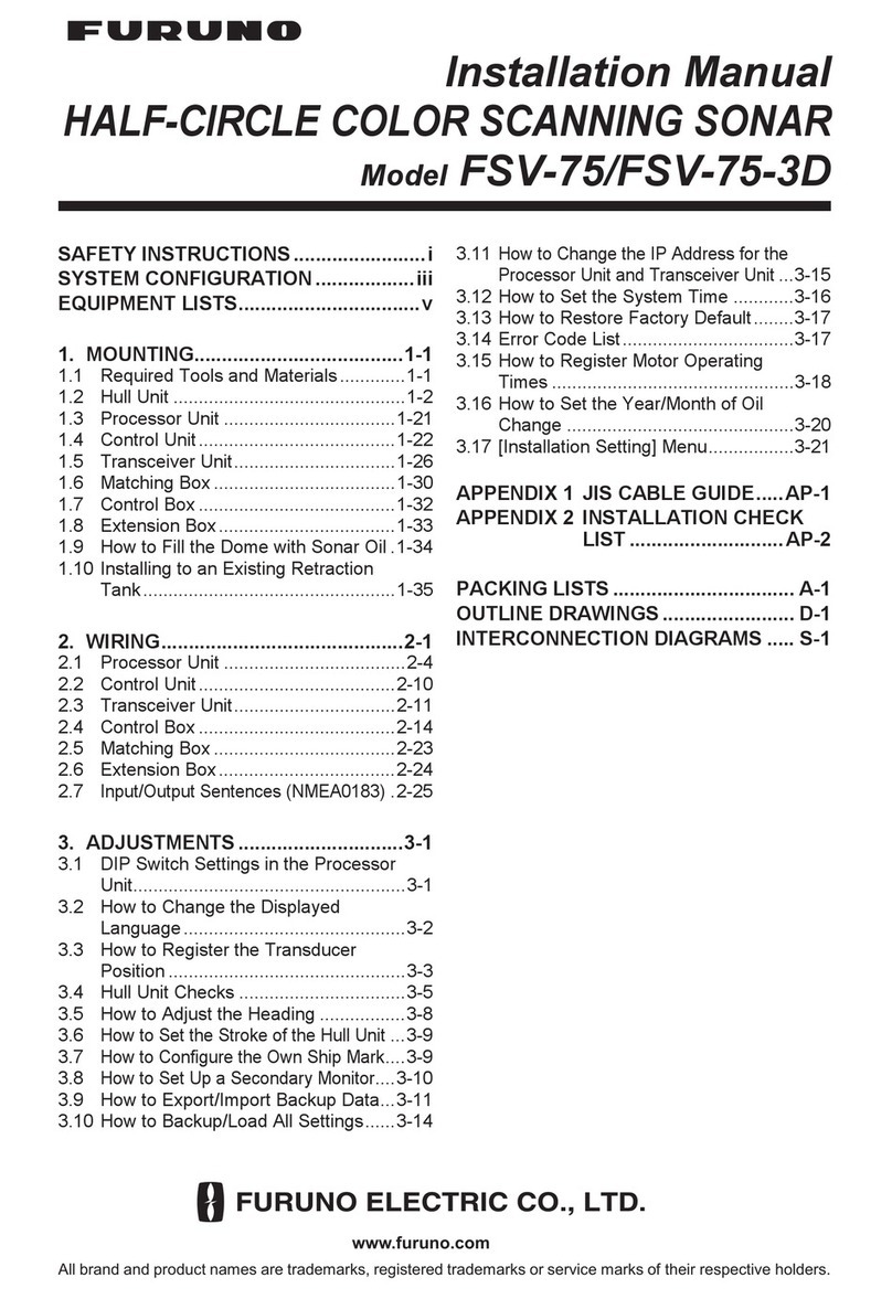 Furuno FSV-75 User manual