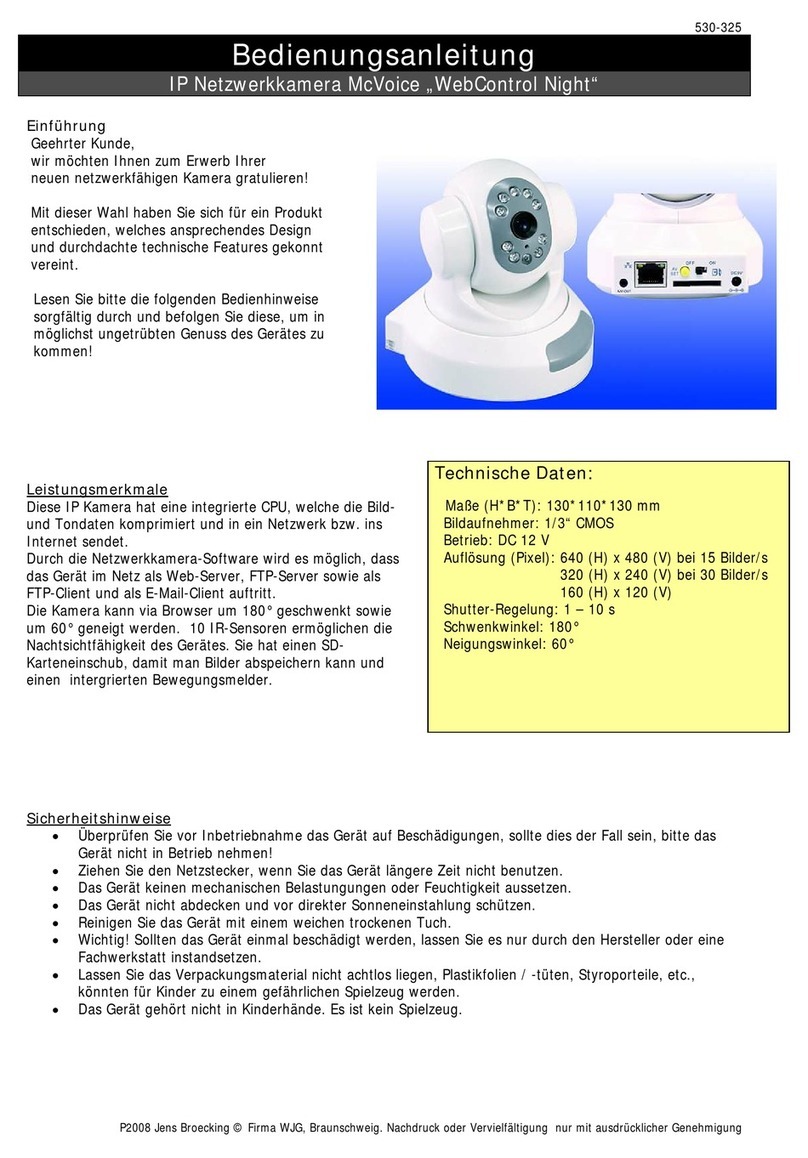 McVoice WebControl Night Reference manual