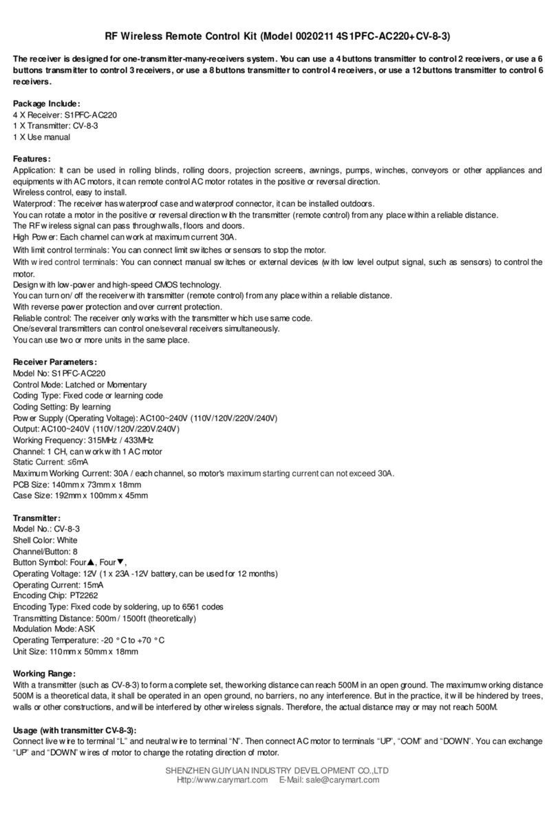 Flying Industry Development 4S1PFC-AC220+CV-8-3 User manual