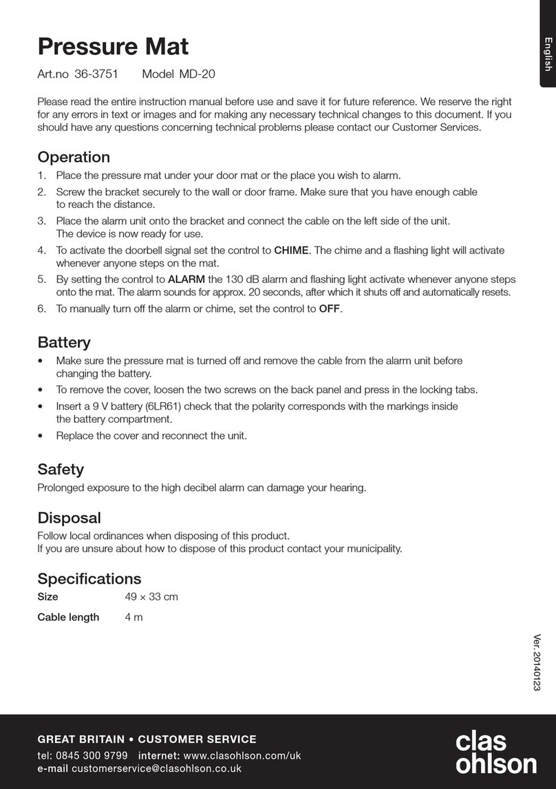 Clas Ohlson MD-20 User manual