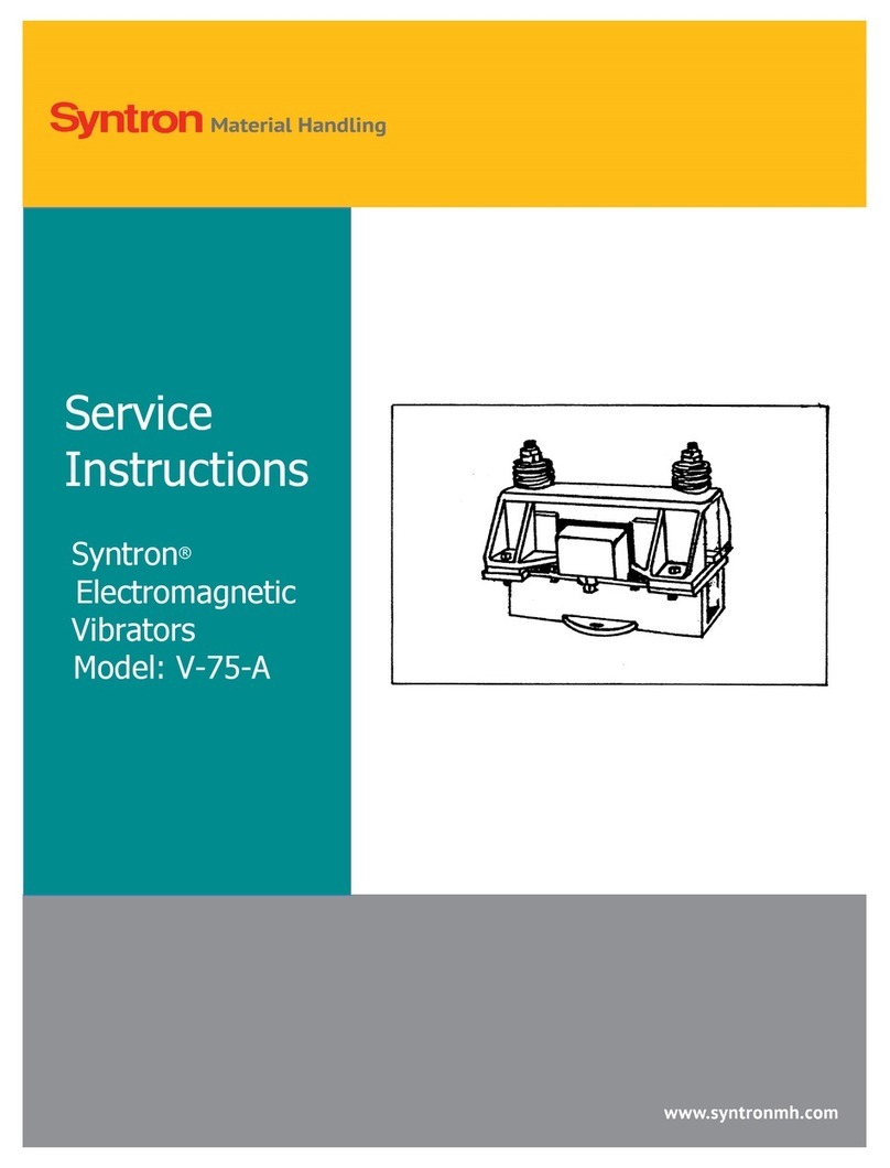 Syntron Material Handling V-75-A Service instructions
