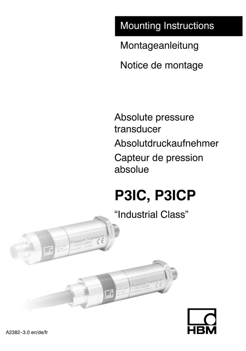 HBM P3IC Mounting instructions