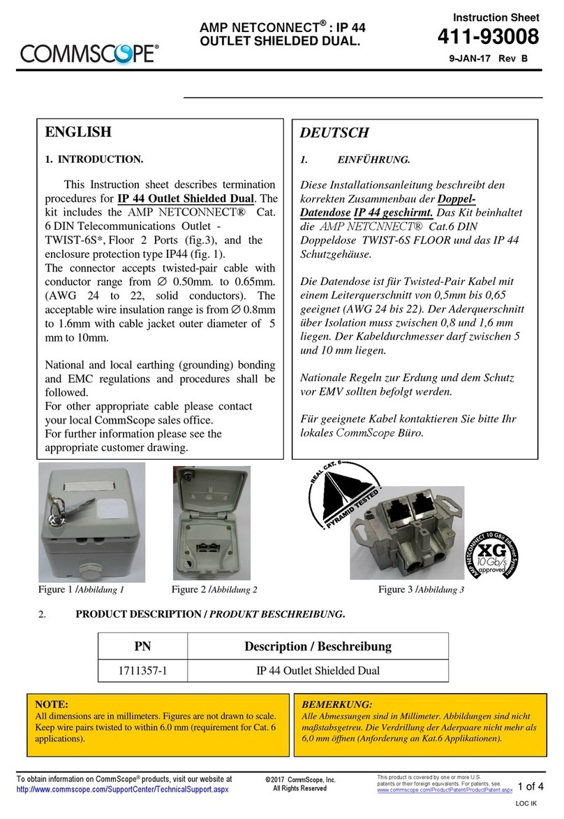 CommScope AMP NETCONNECT 1711357-1 User manual CommScope AMP NETCONNECT 1711357-1 User manual