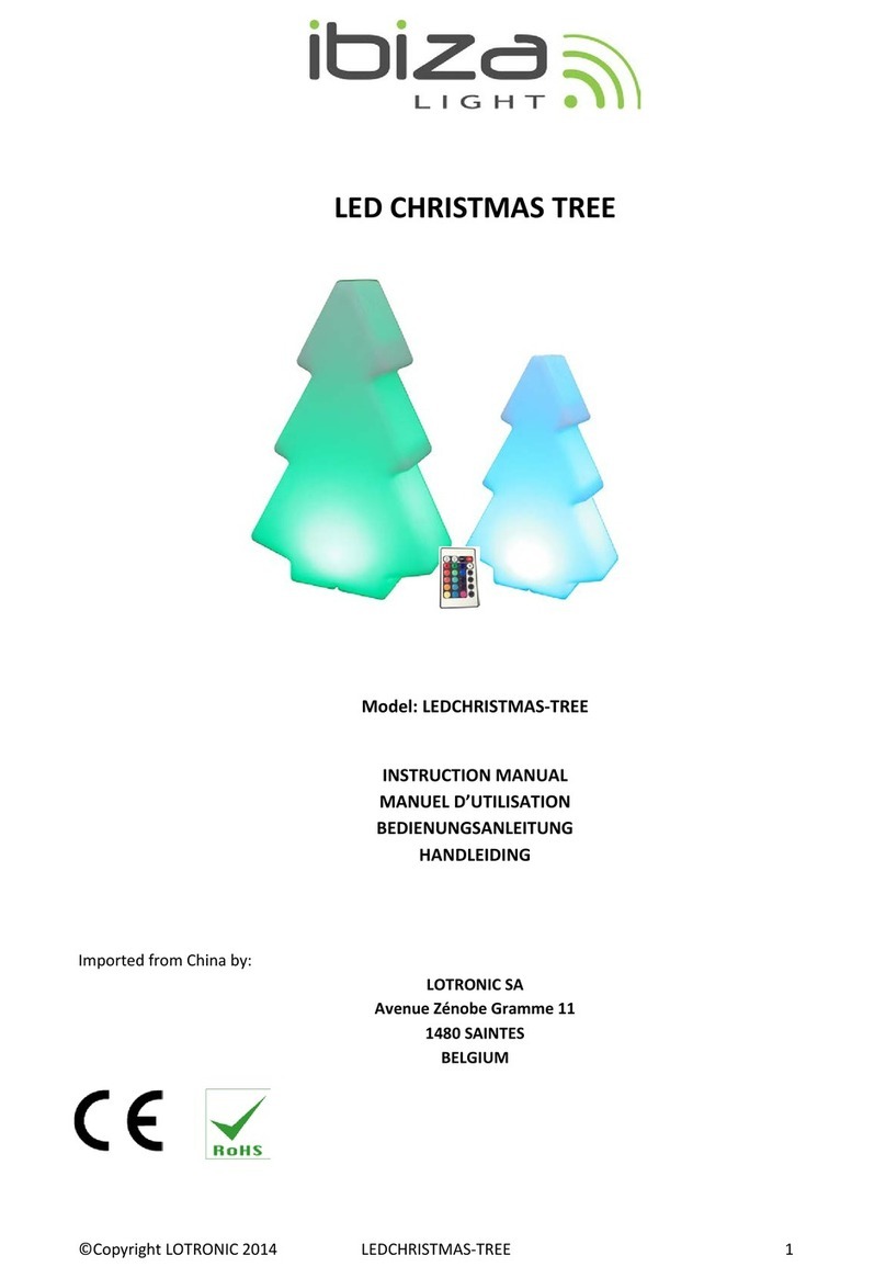 Ibiza LEDCHRISTMAS-TREE User manual