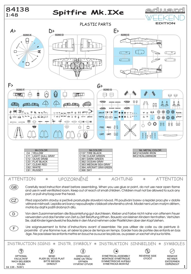 Eduard Weekend Edition Spitfire Mk.IXe manual