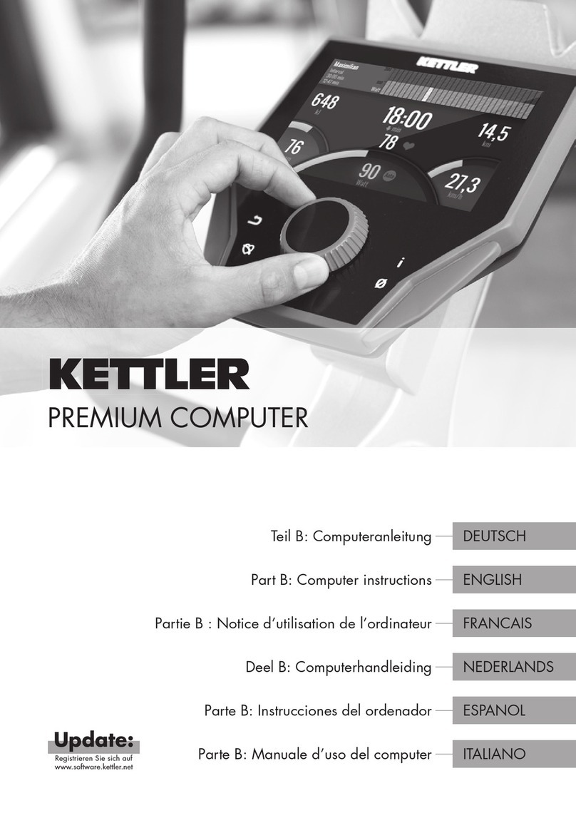 Kettler PREMIUM COMPUTER manual
