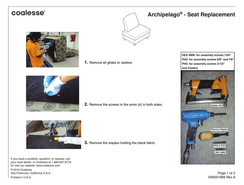 Coalesse Archipelago Use and care manual Coalesse Archipelago Use and care manual