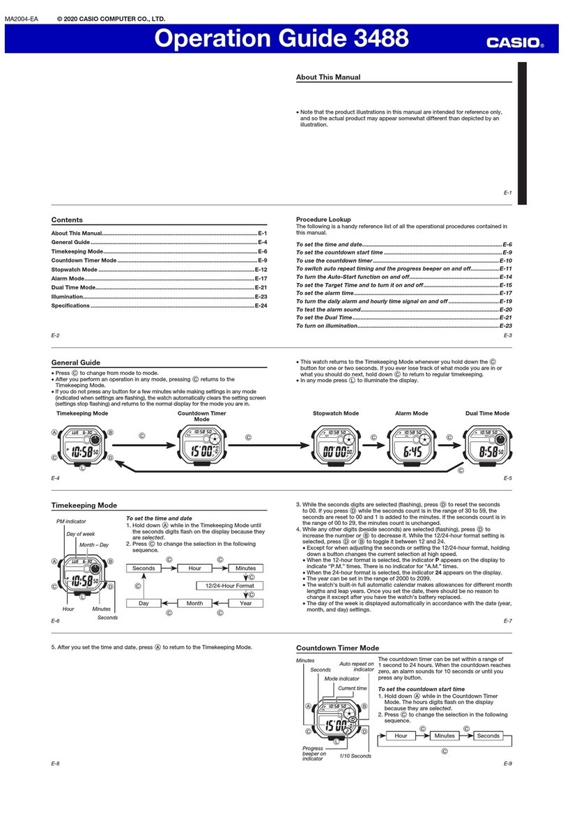 Casio 3488 User manual