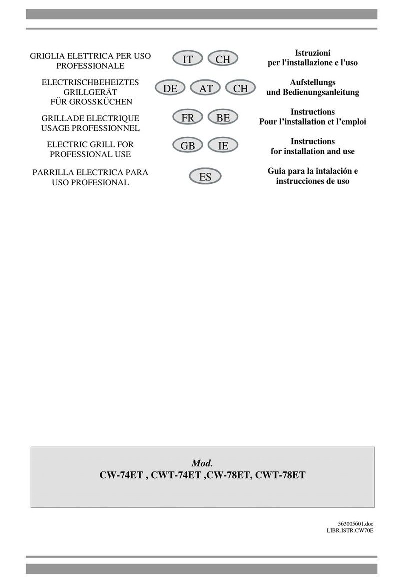 Lotus cooker CW-74ET Instructions for installation and use