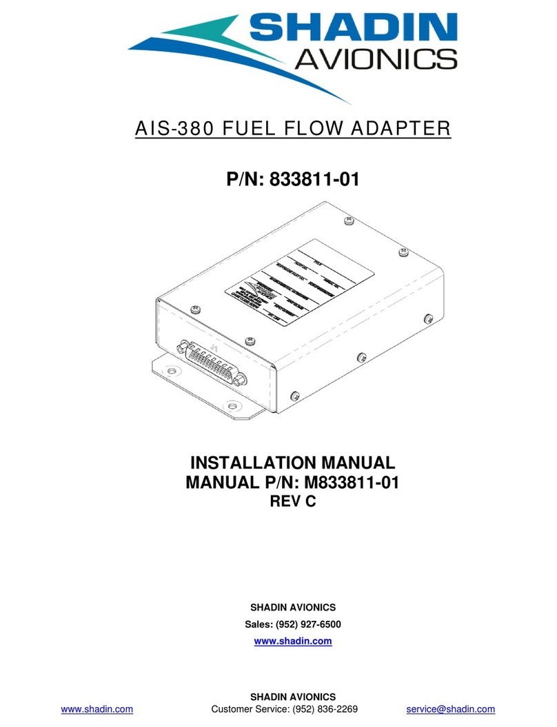 Shadin Avionics AIS-380 User manual
