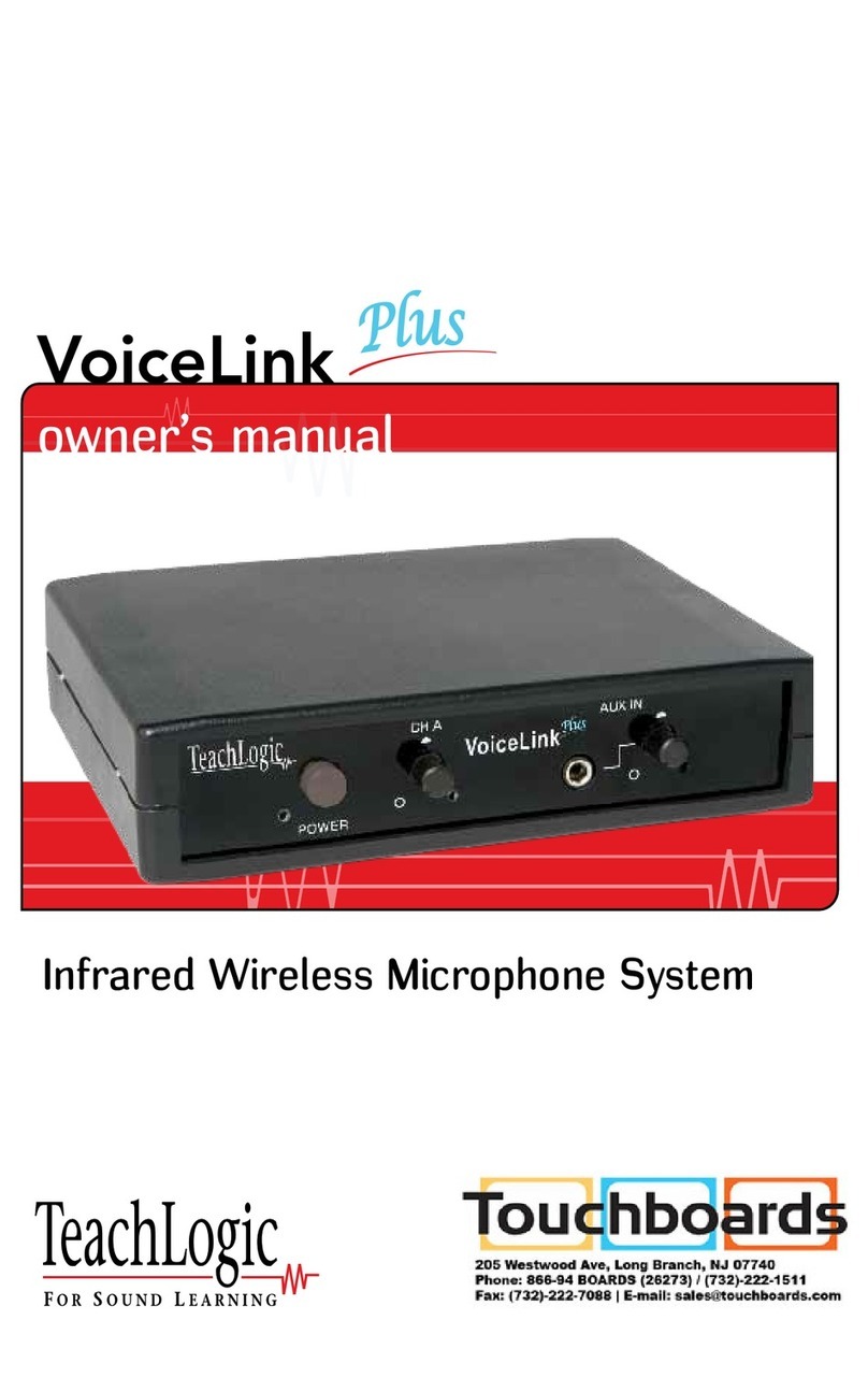 Touchboards TeachLogic VoiceLink Plus User manual