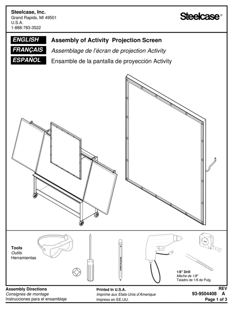 Steelcase Activity Projection Screen Assembly