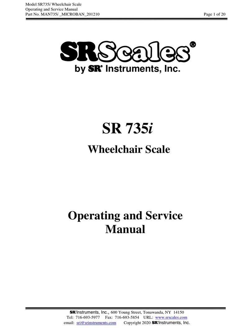 SRScales SR735i Operating and service manual