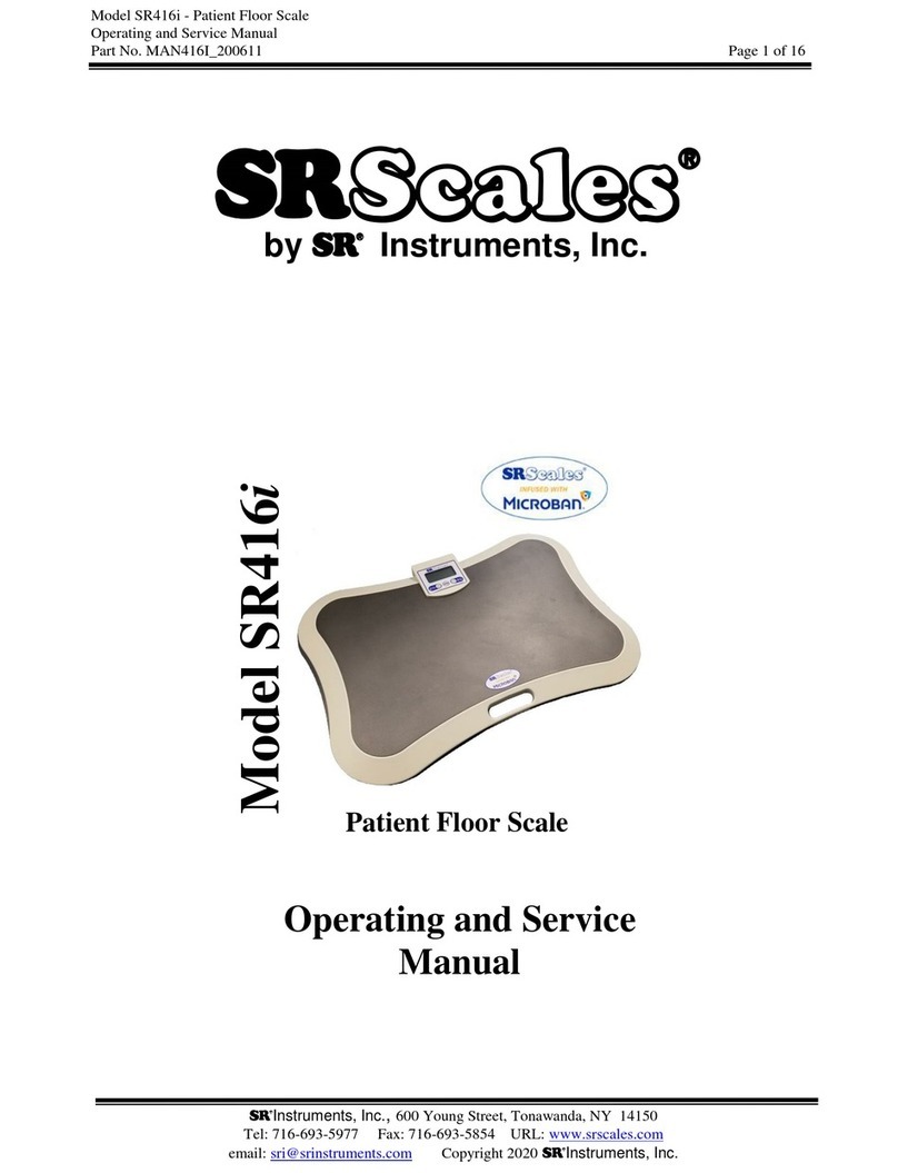 SRScales Model SR416i Operating and service manual