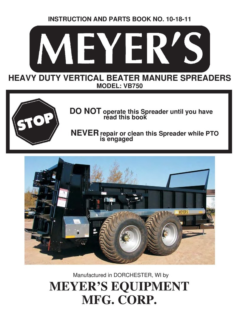 Meyer's VB750 User manual Meyer's VB750 User manual