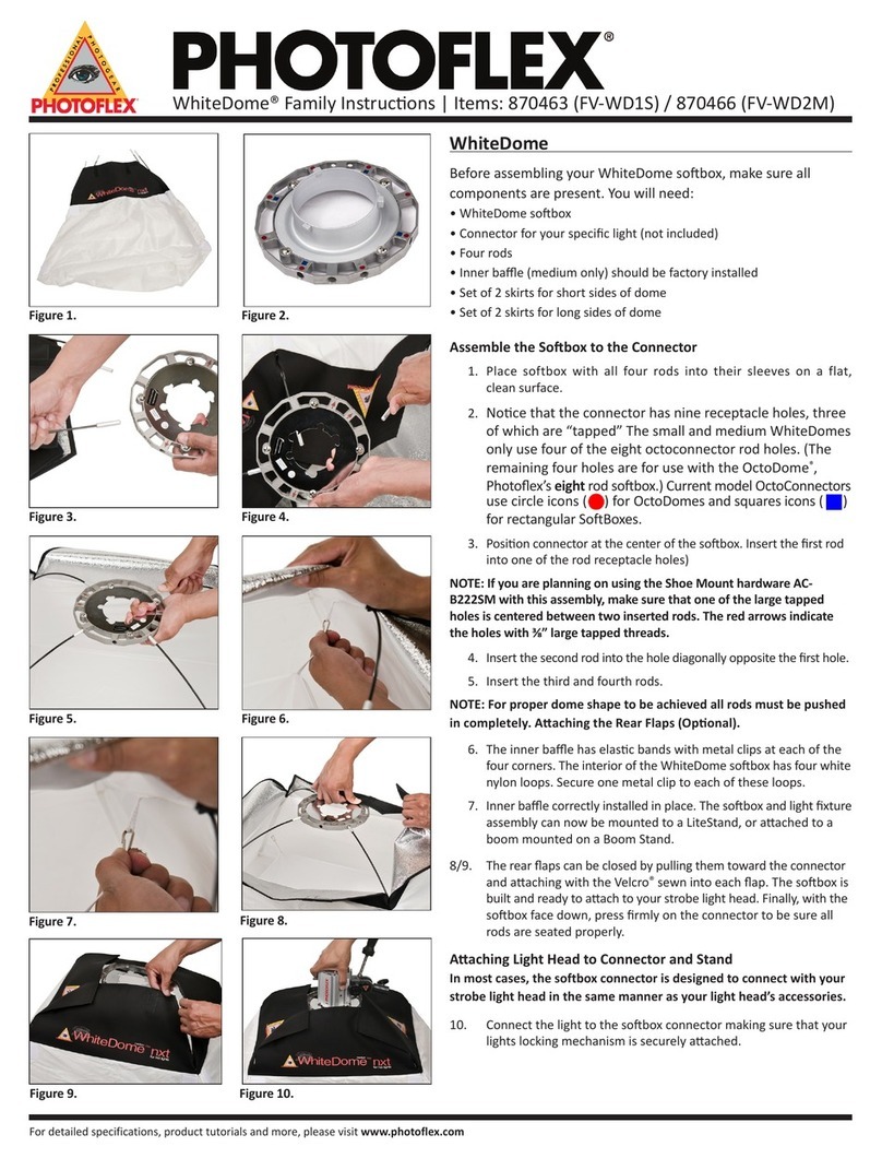 Photoflex WhiteDome Series quick start guide Photoflex WhiteDome Series quick start guide