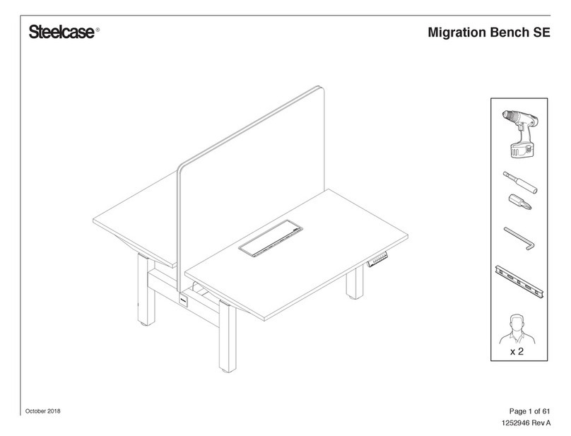 Steelcase Migration Bench SE instructions