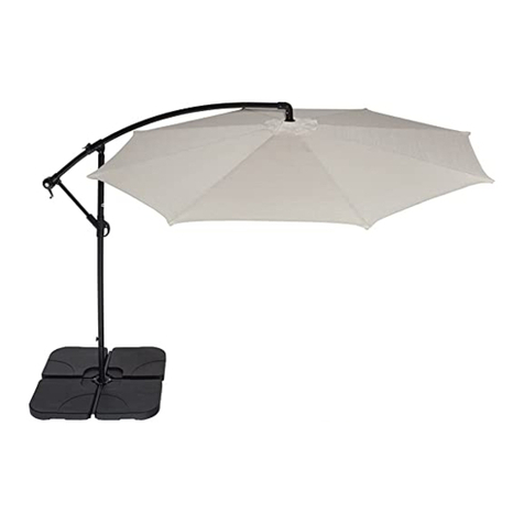 Coolaroo Cantilever Umbrella Water Base installation instructions