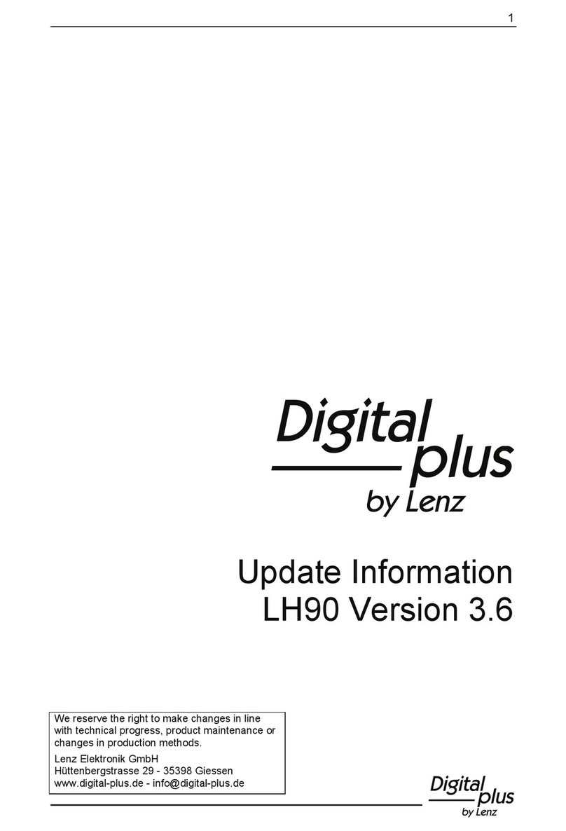 Lenz Digital plus LH90 manual