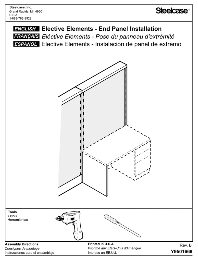 Steelcase Elective Elements End Panel Assembly Directions