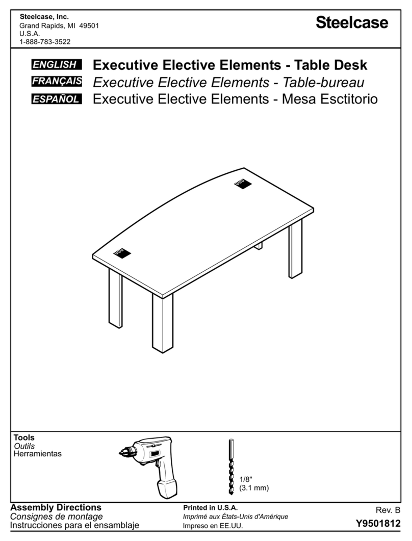 Steelcase Executive Elective Elements Table Desk Assembly Directions Steelcase Executive Elective Elements Table Desk Assembly Directions