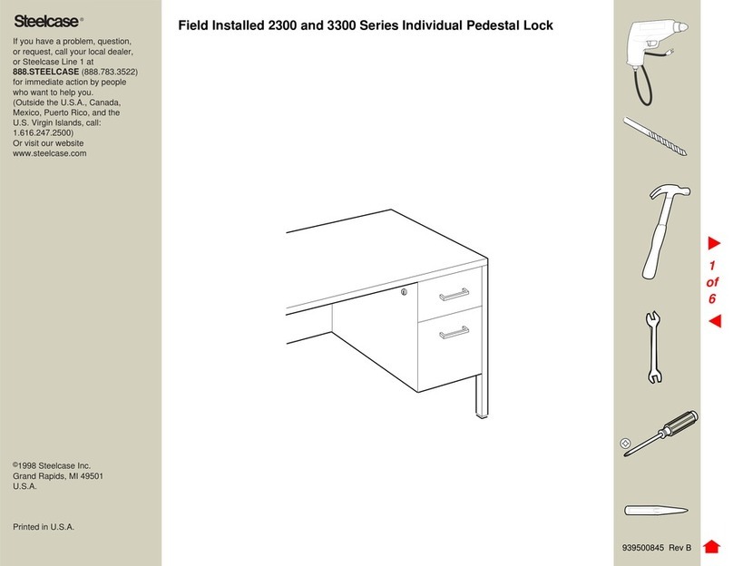 Steelcase 2300 Series Assembly instructions